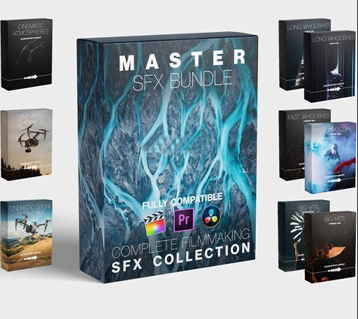 336个电影氛围呼啸冲击音效素材包 Fcpx Full Access – Master SFX Bundle