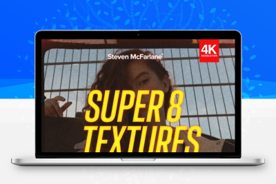 80多个复古胶片颗粒噪点灼烧划痕灰尘纹理视频素材包 Steven McFarlane Design – Super 8mm Film Textures