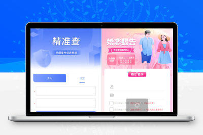 婚姻查询系统、个人企业案件涉诉案底查询系统网站源码