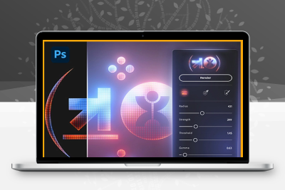 中文汉化-PS真实发光辉光效果插件 mobGlow V1.0.1 For Photoshop 2023-2025 Win/Mac