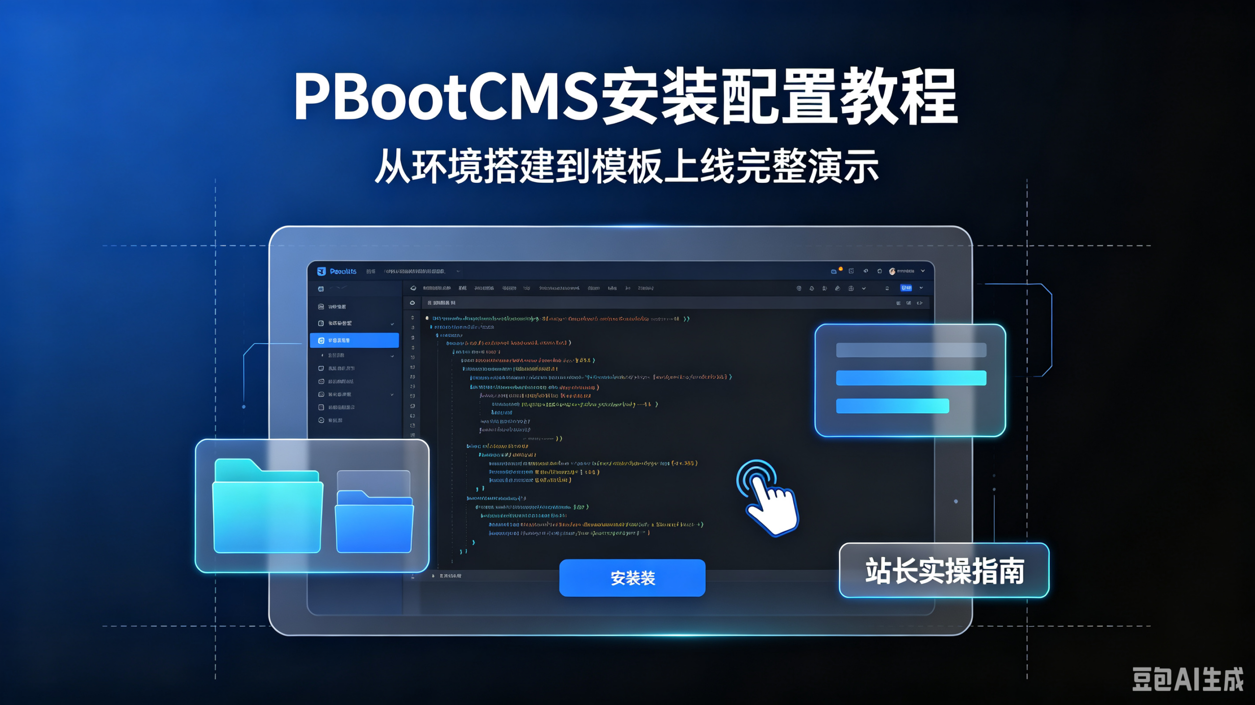 pbootcms程序安装/pbootcm模板安装配置使用教程完整版